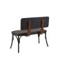 HANAH HOME Trpezarijska klupa Oliver Bank Black Barok - slika 4
