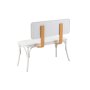 HANAH HOME Trpezarijska klupa Oliver Bank White Karina - slika 4
