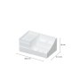 WALLXPERT Set organizatora za šminku (2 komada) Sultan White - slika 2