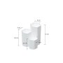 WALLXPERT Set organizatora za šminku (2 komada) Lotus White - slika 2