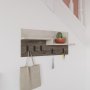 HANAH HOME Čiviluk Harmon Hanger Lagina Dark Brown - slika 2
