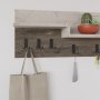 HANAH HOME Čiviluk Harmon Hanger Lagina Dark Brown - slika 3