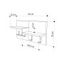 HANAH HOME Čiviluk Harmon Hanger Lagina Dark Brown - slika 5