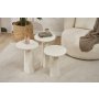 HANAH HOME Set stočića Lilyum (57 + 52 + 47) White - slika 5