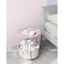 Bolzz Okrugli klub sto i sa korpom pink - LET223R61 - slika 2