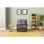 Atelier del Sofa Sofa-krevet sa 1 sedicom Sento Single Grey - slika 2