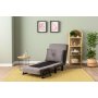 Atelier del Sofa Sofa-krevet sa 1 sedicom Sento Single Grey - slika 4
