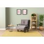 Atelier del Sofa Sofa-krevet sa 1 sedicom Sento Single Grey - slika 1
