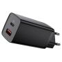 Baseus Baseus GaN2Lite punjač 65W Type C/Usb A crna - slika 1