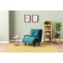 Atelier del Sofa Sofa-krevet sa 1 sedicom Sento Single Petrol Green - slika 1