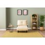 Atelier del Sofa Sofa-krevet sa 1 sedicom Sento Single Cream - slika 2