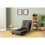 Atelier del Sofa Sofa-krevet sa 1 sedicom Sento Single Dark Grey - slika 4