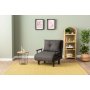 Atelier del Sofa Sofa-krevet sa 1 sedicom Sento Single Dark Grey - slika 1