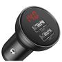 Baseus Baseus Auto punjač 2*Usb A 24W Digital Display crna - slika 4