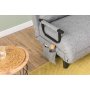 Atelier del Sofa Sofa-krevet sa 1 sedicom Sento Single Light Grey - slika 3