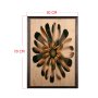 WALLXPERT Dekorativna uramljena drvena slika Flower XL - slika 3