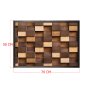 WALLXPERT Dekorativna uramljena drvena slika Light and Dark XL - slika 3