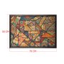 WALLXPERT Dekorativna uramljena drvena slika Patchwork XL - slika 3