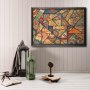 WALLXPERT Dekorativna uramljena drvena slika Patchwork XL - slika 1