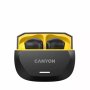 CANYON Slušalice HEXAGON 7 TWS ANC+ENC Wireless Charge Black Yellow - slika 2