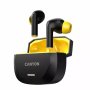 CANYON Slušalice HEXAGON 7 TWS ANC+ENC Wireless Charge Black Yellow - slika 3