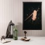WALLXPERT Dekorativna uramljena drvena slika White Feather XL - slika 1