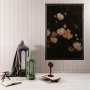 WALLXPERT Dekorativna uramljena drvena slika White Flowers XL - slika 1