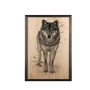 WALLXPERT Dekorativna uramljena drvena slika Wolf XL - slika 2