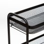 FIVE FIVE POLICA SA TOCKICIMA MAYAJ 46,5X26,5X79CM METAL CRNA - slika 4