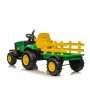 PREMIUM STIL Traktor na akmulator sa prikolicom za decu, 12V, Zeleni - slika 3