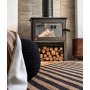 WALLXPERT Tabure Fluffy Black - slika 3