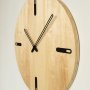 WALLXPERT Dekorativni drveni zidni sat Nature Wooden Wall Clock APS118 - slika 3