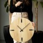 WALLXPERT Dekorativni drveni zidni sat Nature Wooden Wall Clock APS118 - slika 1