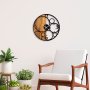 WALLXPERT Dekorativni drveni zidni sat Circles - slika 2