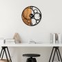 WALLXPERT Dekorativni drveni zidni sat Circles - slika 4