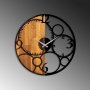 WALLXPERT Dekorativni drveni zidni sat Circles - slika 5