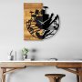 WALLXPERT Dekorativni drveni zidni sat Wooden Clock 33 - slika 2