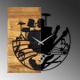 WALLXPERT Dekorativni drveni zidni sat Wooden Clock 33 - slika 5