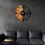 WALLXPERT Dekorativni drveni zidni sat Wooden Clock 61 - slika 3