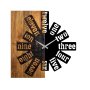 WALLXPERT Dekorativni drveni zidni sat Wooden Clock 40 - slika 3