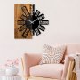 WALLXPERT Dekorativni drveni zidni sat Wooden Clock 40 - slika 1