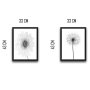 WALLXPERT Dekorativna slika u okviru (2 komada) All White Flower Set - slika 3