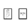 WALLXPERT Dekorativna slika u okviru (2 komada) Bon Set - slika 2