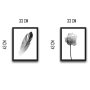 WALLXPERT Dekorativna slika u okviru (2 komada) Flower Feather Set - slika 3