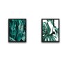 WALLXPERT Dekorativna slika u okviru (2 komada) Green Leaf Set - slika 2