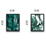 WALLXPERT Dekorativna slika u okviru (2 komada) Green Leaf Set - slika 3