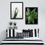 WALLXPERT Dekorativna slika u okviru (2 komada) Green Touch Set - slika 1