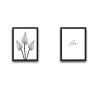 WALLXPERT Dekorativna slika u okviru (2 komada) Love Flower Set - slika 2