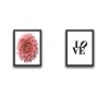 WALLXPERT Dekorativna slika u okviru (2 komada) Love Pink Flower Set - slika 2