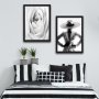 WALLXPERT Dekorativna slika u okviru (2 komada) Love Woman Set - slika 1